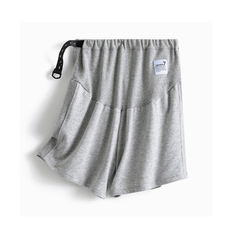 Aimoha Women's Maternity Shorts, Half Pants, Thin, Showpan, Adjuster, Plain,