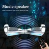 Hoverboard with Speaker – 6.2mph Top Speed, Chrome Finish, for