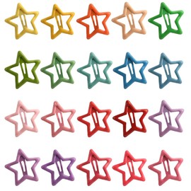 20 Pieces Metal Stars Hair Accessories for Women - Barrettes, Clips, Multicolor