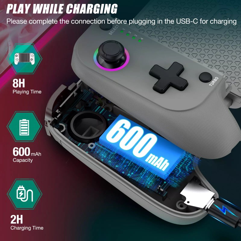 ESYWEN RGB Wireless Mobile Game Controller,Pho