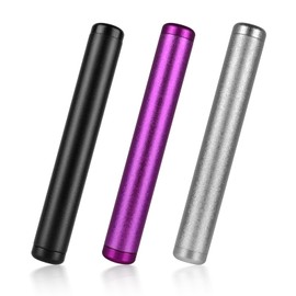 Pack of 3 Joint Cases, Joint Case 110 mm, Metal Aluminium Joint Case King Size, Odour-Proof, Waterproof Joint Tube, High-Quality Joint Accessories Storage (Purple, Silver, Black)
