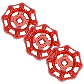 Namvo 3pcs Faucet Handle Gate Valve Faucet Handle Valve Red Valve Handwheel Valve Replacement For Faucet