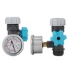 G3/4in Adjustable Water Pressure Regulator Valve with Pressure Gauge Greenhouse