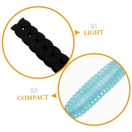 Baluue 2pcs Scrunchies No Crease Ponytail Holder for Women Girls Elastic Hair Bands