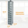 VAESIDA 10 Shelf Hat Rack Hanging Closet/Organizer for Storage -