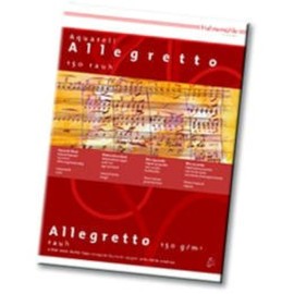 Allegretto Watercolour Pad Fine Rough 150 g/m² DIN A4 10 Sheets
