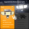 Onforu 3000LM Solar Lights Outdoor, 3 Heads Security Lights with