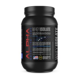 Alpha Nutrition Labs Whey Isolate Protein Powder - Coconut Ice Cream Flavor, 28g of Protein, Protein Source, Low Carb, Classic Specialty