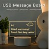 LED Message Board with Pen/Stand,Acrylic Dry Erase Board,Art Creative Desktop