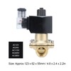 Solenoid Valve 2 Way Normally Open Brass Diaphragm Type Tools