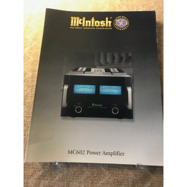 McIntosh ORIGINAL MCINTOSH MC602 POWER AMPLIFIER-GRAPHIC INSERT D870