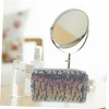 Baluue Sequin Cosmetic Bag Portable Glitter Makeup Organizer with Zipper