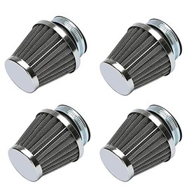 Motorcycle Air Filters Round Tapered Clamp-on Pod Intake Filter Cleaner for Yamaha Honda Suzuki Kawasaki Dirt Bike ATV Moped Pit Bike Scooter Vintage 52mm