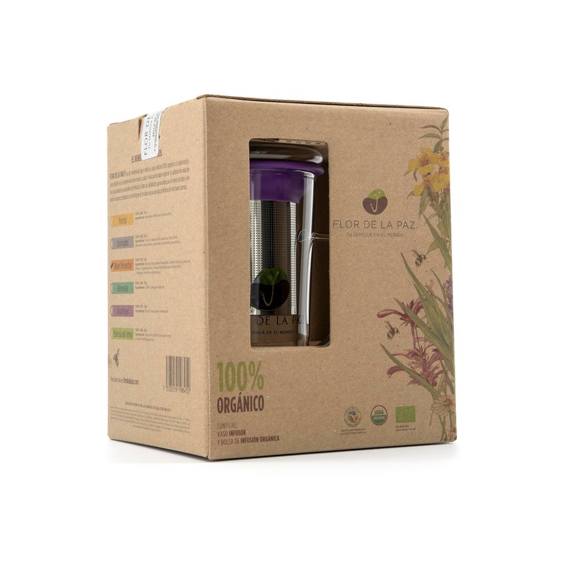 FLOR DE LA PAZ Kit de regalo con vaso infusor