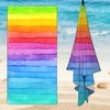 Zomer Beach Towel Large 90 x 180 cm Quick-Drying Microfibre