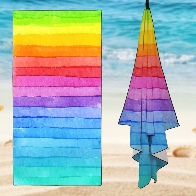 Zomer Beach Towel Large 90 x 180 cm Quick-Drying Microfibre