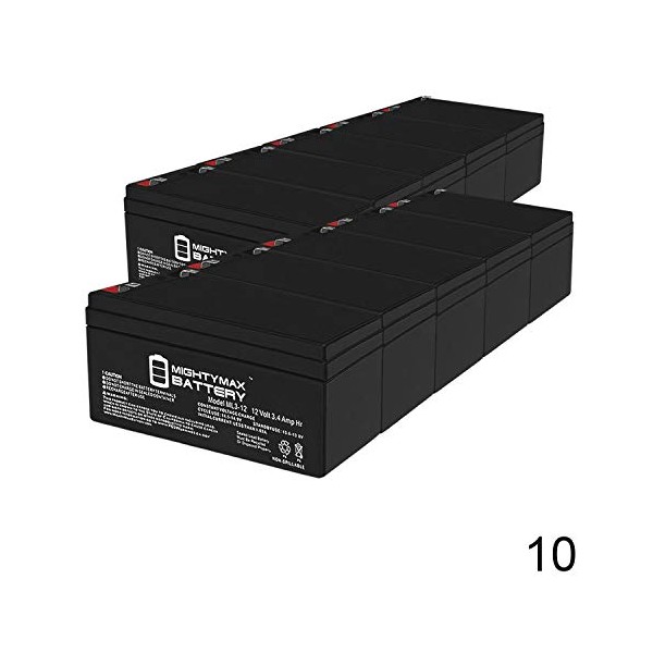 Mighty Max Battery ML3-12 12 Volt 3.4 Ah SLA Battery