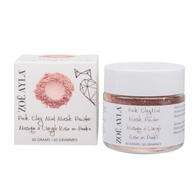 Zoë Ayla Pink Clay Mud Mask Powder, 60 g