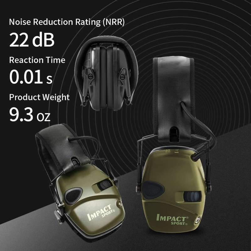Tactical Electronic Shooting Earmuff Anti-noise Headphone Sound Amplification Hearing Protection