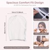 2-Pack Makeup Protector Hood, Protects Hair Face Glasses, White