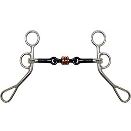 Showman Stainless Steel Training Bit w/Copper Roller! New Horse TACK!