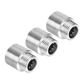 PATIKIL Shower Head Extension Arm, 3 Pack 201 Stainless Steel G1/2 Male to Female Thread 30mm Length Pipe Fitting Shower Head Extender