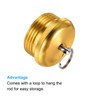 PATIKIL 5pcs 20mm Diameter Fishing Rod End Cup Copper Plated