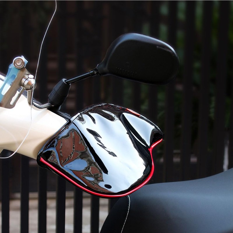 Motorcycle Steering Wheel Cover, Waterproof, Cold Protection, Bicycle Moped, Windproof,
