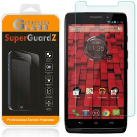 SuperGuardZ [2-Pack] For Motorola DROID Maxx (2013 Release, For Verizon) Tempered Glass Screen Protector, 9H, 0.3mm, 2.5D Round Edge, Anti-Scratch, Anti-Bubble