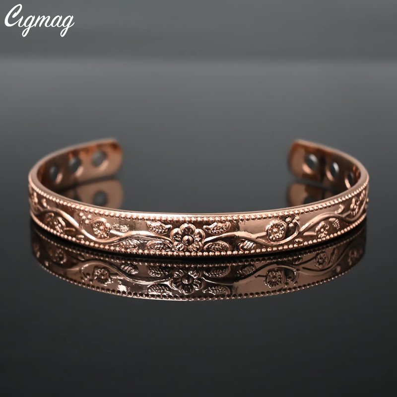 Cigmag 9X Lymphatic Drainage Copper Magnetic Bracelet for Women 99%