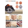 HARDEN 1250W Circular Saw 110V - 185mm Blade, 6000 RPM,