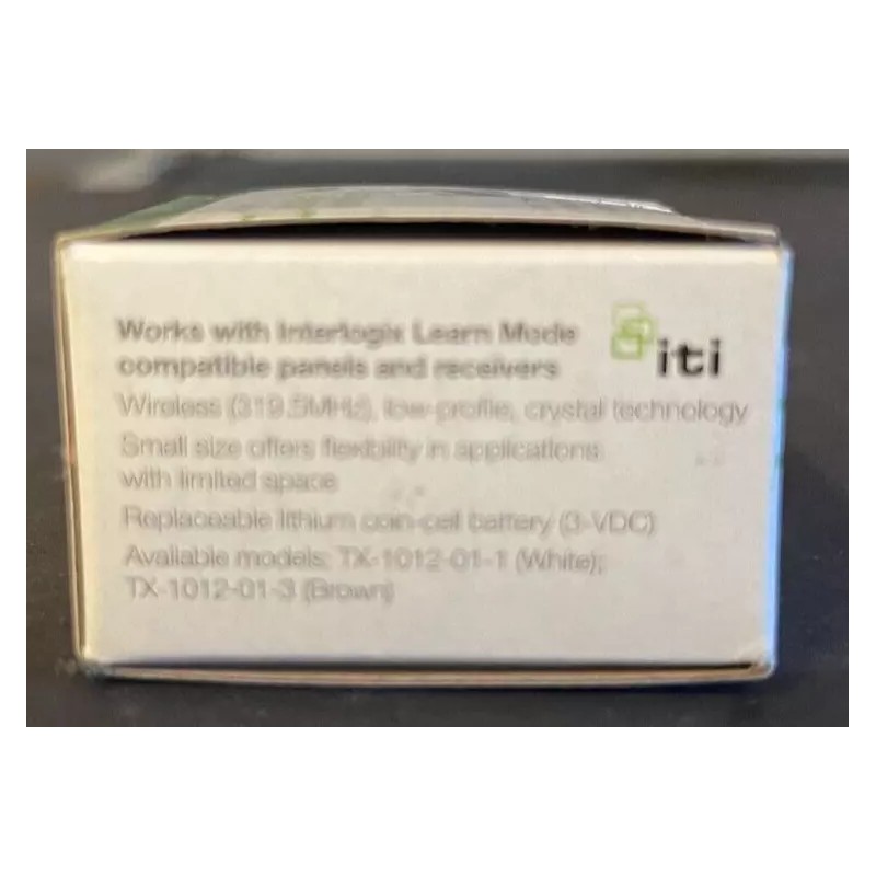 Interlogix Brand New GE Interlogix TX-1012-01-1 Micro Wireless Sensor, Battery