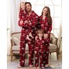 SOLOYEE Family Christmas Pyjamas Set Matching Family Button Up Pyjamas,