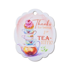 Summer-Ray 50pcs Thanks for Being so Tea-riffic Gift Tags for for All Occasions