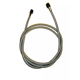 proflo product 4AN 15' NITROUS OXIDE STAINLESS BRAIDED LINE BLACK ENDS