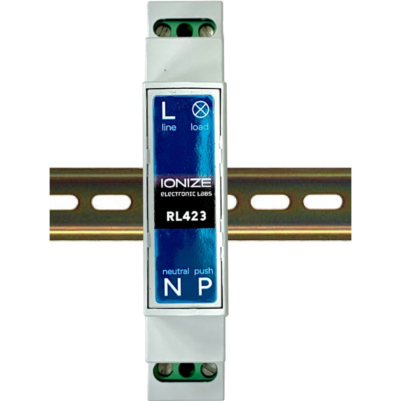 IONIZE RL423 Quiet Impulse Switch, Solid State Relay, DIN Rail,