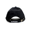BISOMO Simson Base Cap Black White with Simson Logo