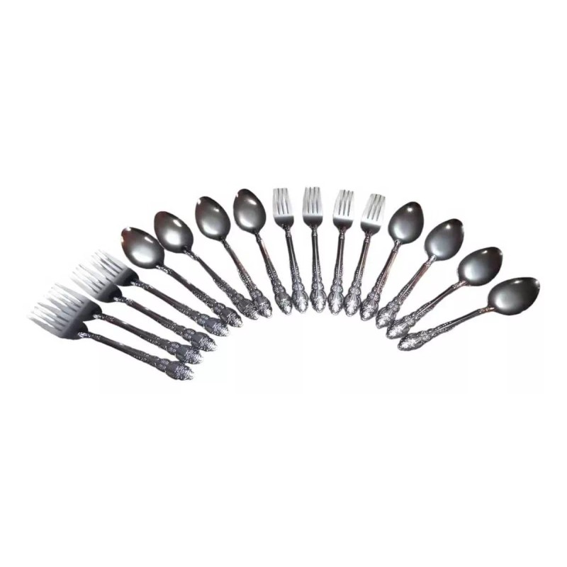 Konnig Juego De Cucharas Soperas Y Tenedores, 36pzs De Acero