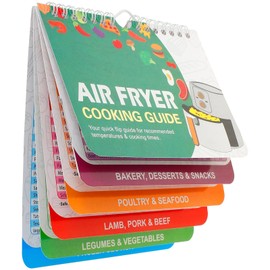Air Fryer Cooking Guide Magnetic Air Fryer Cheat Sheet Magnets Cooking Guide Booklet Instant Air Fryer Accessories for Oven Cooking Pot Temperature and Kitchen Conversions(Air Fried Pot Recipe)