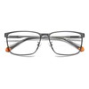 POLAROID Model PLD D494/G Men's Rectangular Metal Eyeglass Frame (Includes