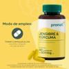PRONAT | Jengibre & Cúrcuma, Suplemento Alimenticio, 60 cápsulas de