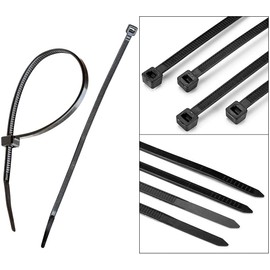 [100 pieces] Nylon 100 Pcs Nylon Cable Ties 3.9 inches (100 mm) Binding Diameter Up to 0.9 inches (22 mm) ROHS One-Touch Lock System, Outdoor, Heat Resistant, Weather Resistant, Lock Tie, Cable UV