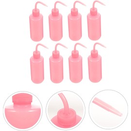 Botellas De Lavado De Pestañas 8 Piezas 250 Ml Botella Exprimible Antiderrame Para Herramientas Profesionales De Limpieza Rosa Para Salones y Uso Personal