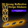 Mearo 2 PCS 3D Strong Reflective Stripe Sticker, Carbon Fiber