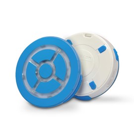 Megacom DuoMon3 PRO Unique Auto-Reconnection Hourly, 1P/2P dual accounts Pocket Auto Catcher, IPX7 waterproof, Type-C & wireless charging pad rechargeable, with APP-adjustable lights, vibration, and sound.(Blue)