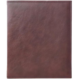 Menu Book, A4, Brown, 30 Pockets, Menu File, Top Type, Clear Pocket, Hard Type, Premium PU Leather, Water Resistant (30 Pockets)