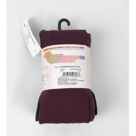 Joyspun Fashion Tights XXL 2 Pair - Black Shimmer and Opaque Plum