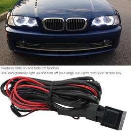 Angel Eye Relay Harness for E46 3 Series, LED CCFL Angel Eyes Relay Wire Harness Fade On Off Function Replacement