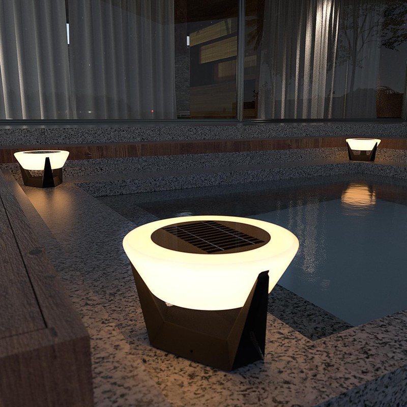 Masdio Landing Light Outdoor Solar Post Cap Lights, Deck Fence,