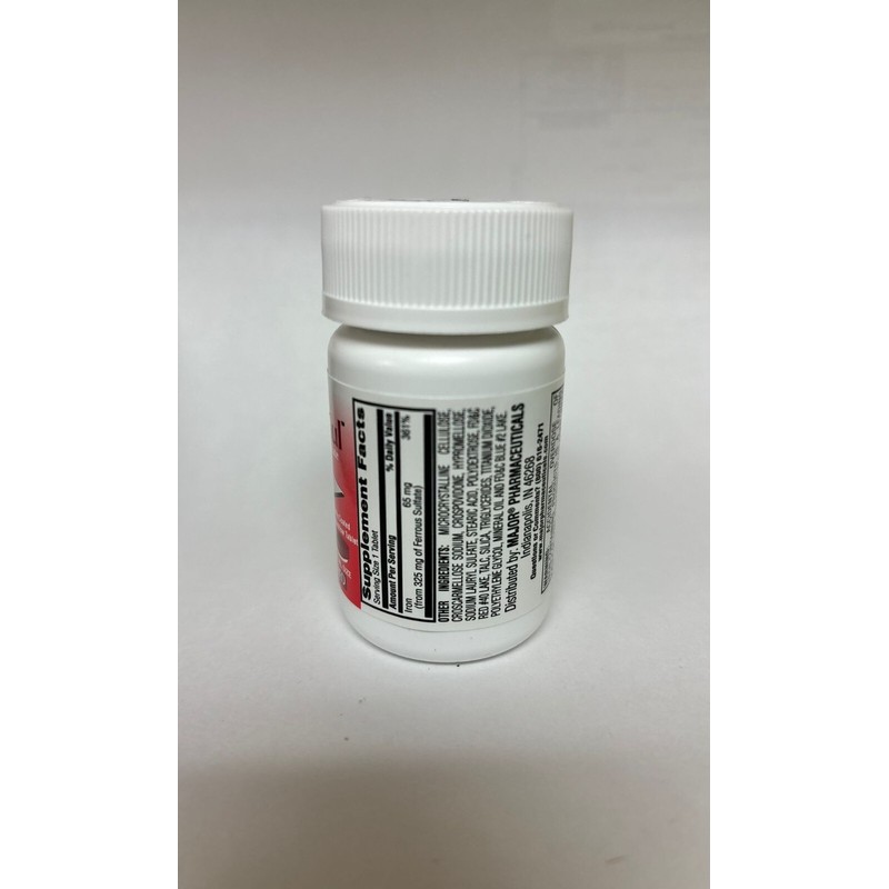 Major IRON Ferrous Sulfate 325 mg 100ct (Compare to FeroSul)